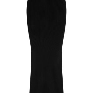 Fontelina Skirt - Black Knit Rib