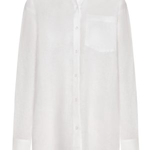 La Jolla Linen Shirt - White Linen