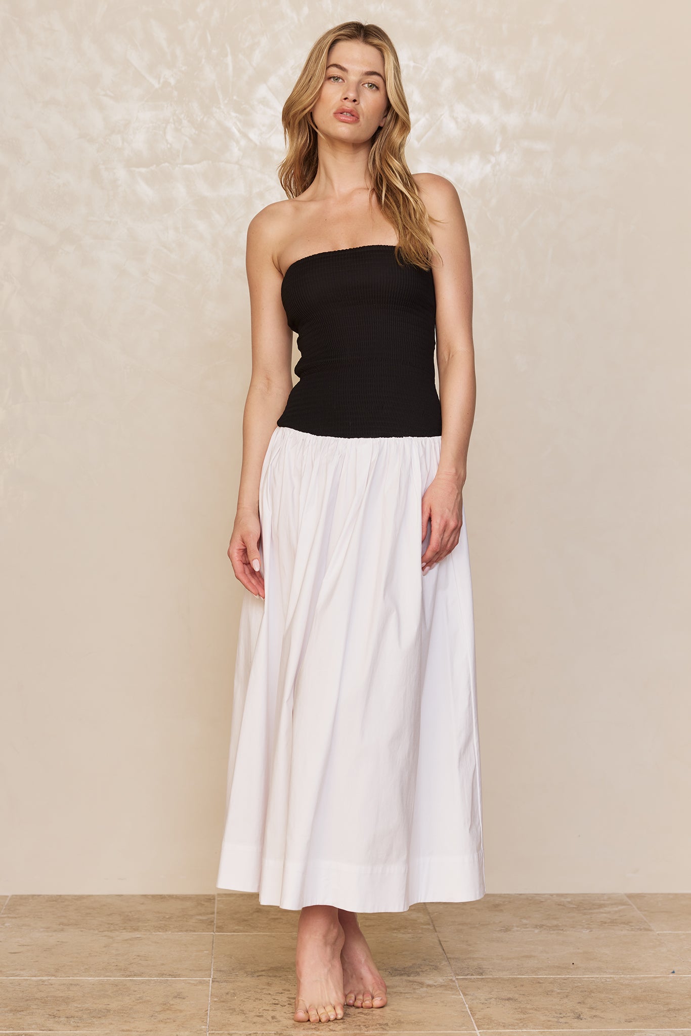 Rio Dress - White/Black - Image 3