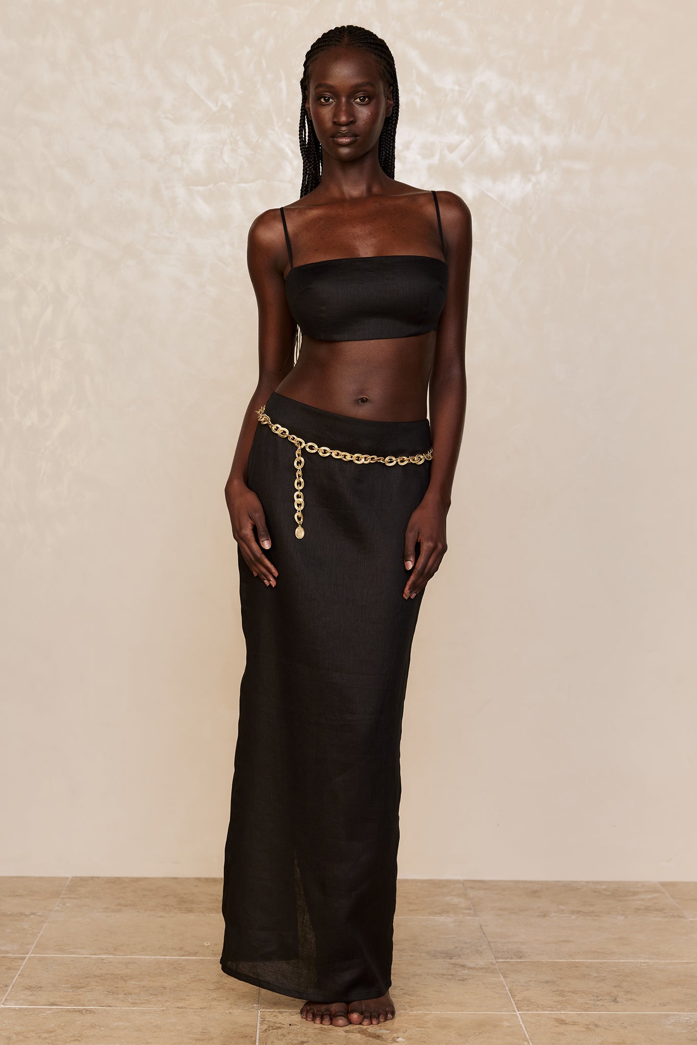 San Diego Top - Black Linen - Image 9
