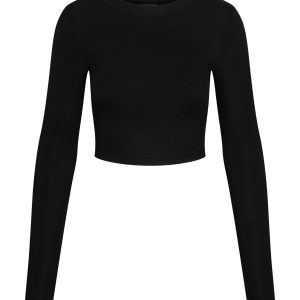 Hayworth Long Sleeve - Black Lightweight Rib