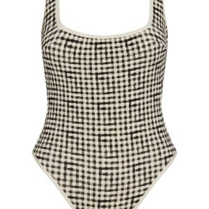 Corfu One Piece - Black Gingham