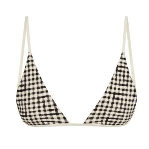 Barbados Top - Black Gingham
