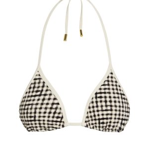 Palma Top Colorblock - Black Gingham