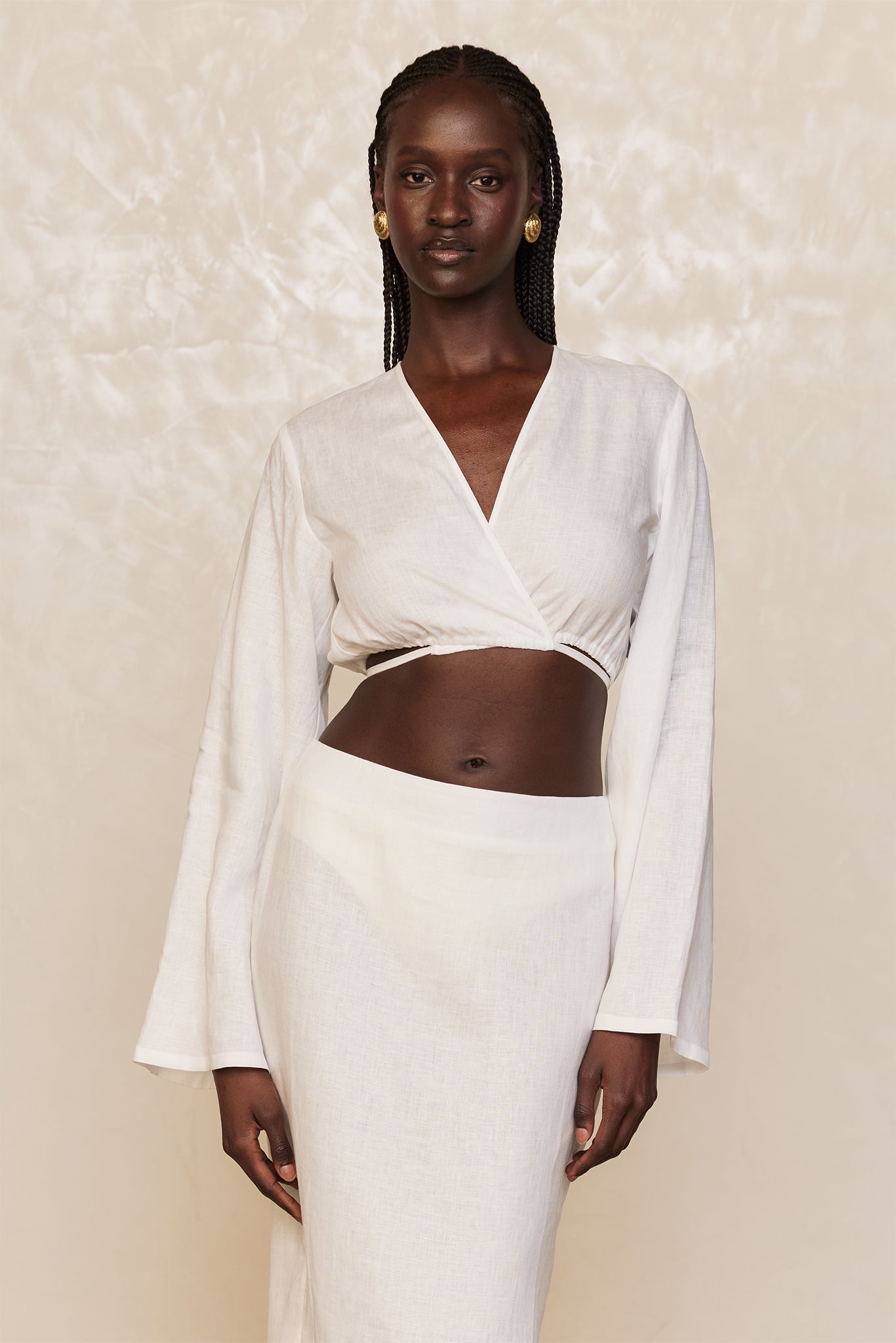 Azores Top - White Linen - Image 3