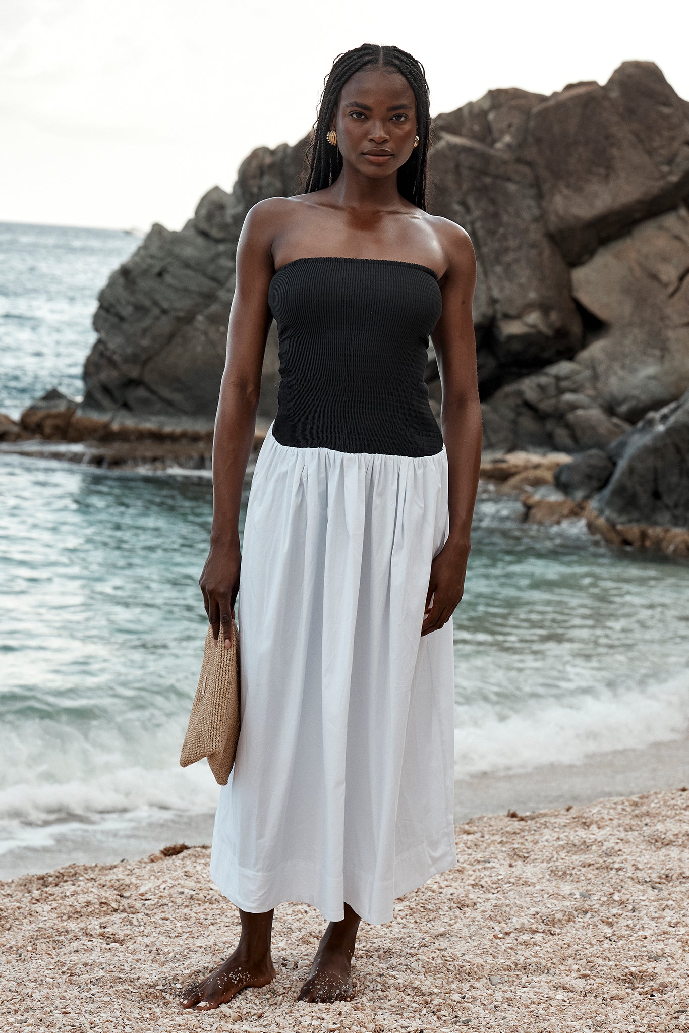 Rio Dress - White/Black - Image 2