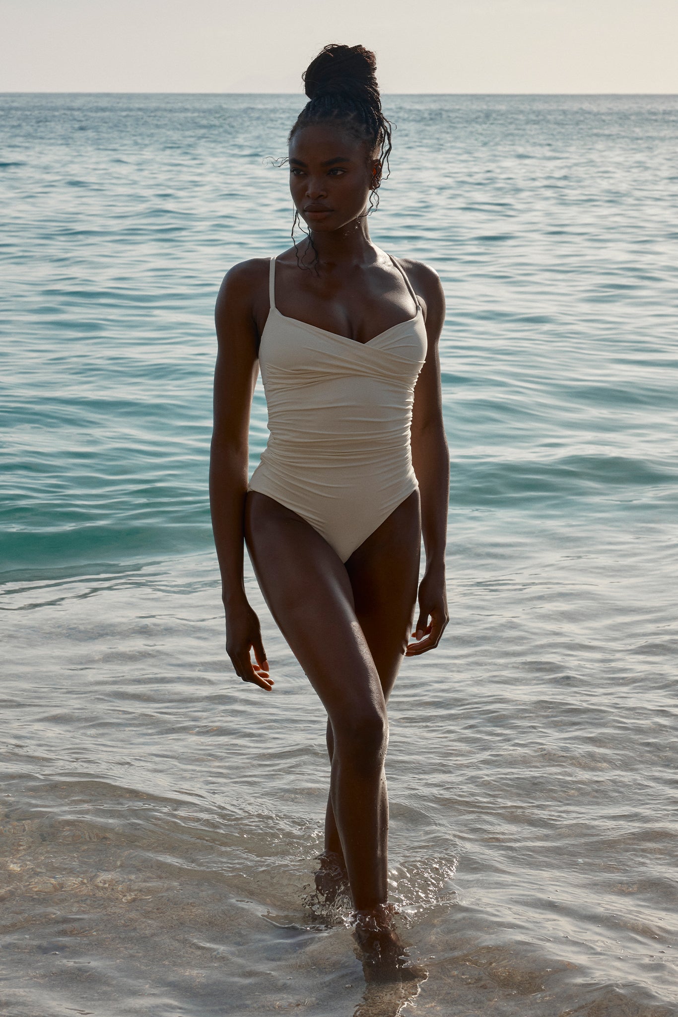 Bordeaux One Piece (Full Coverage) - Ivory - Image 4