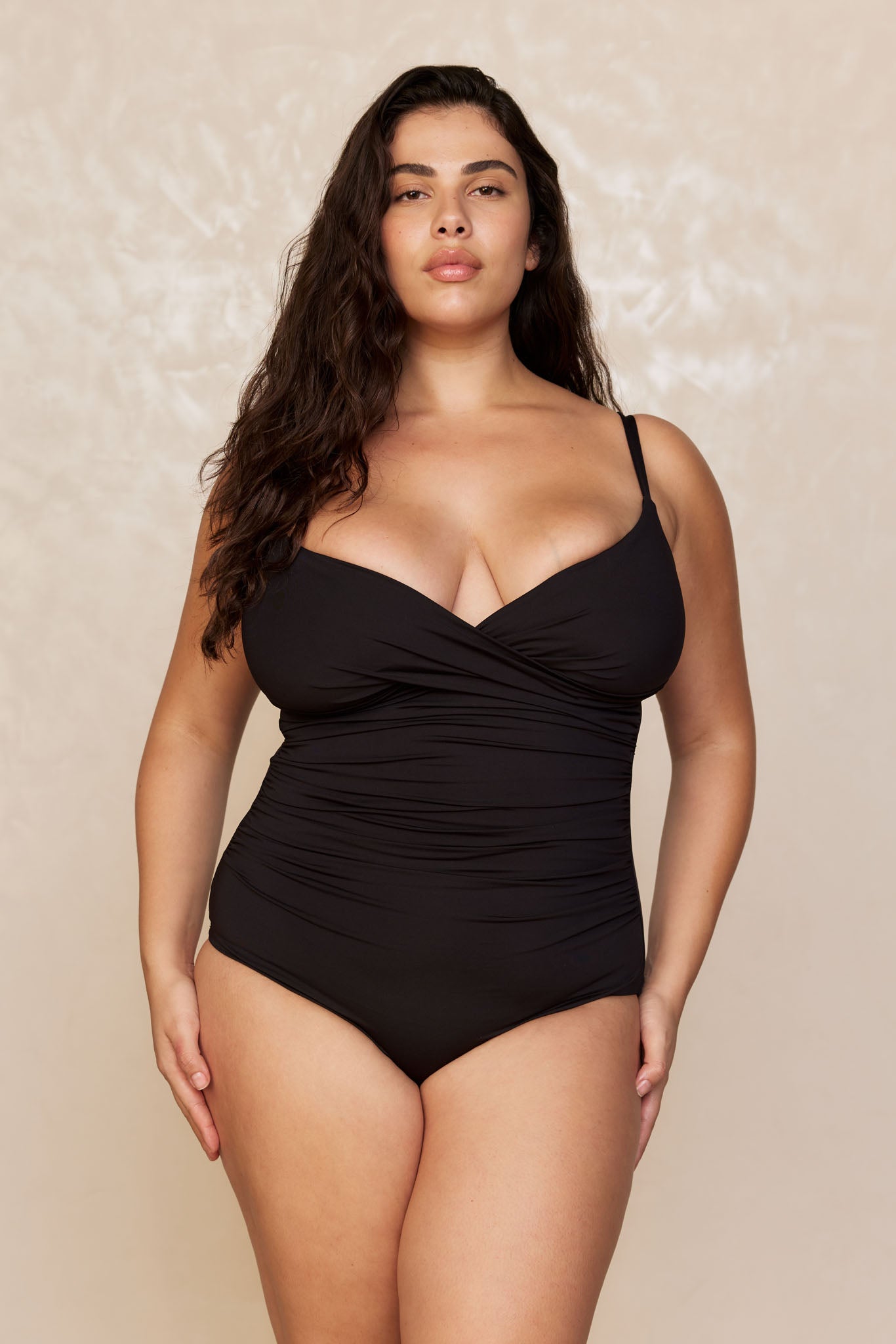 Bordeaux One Piece (Full Coverage) - Black - Image 6