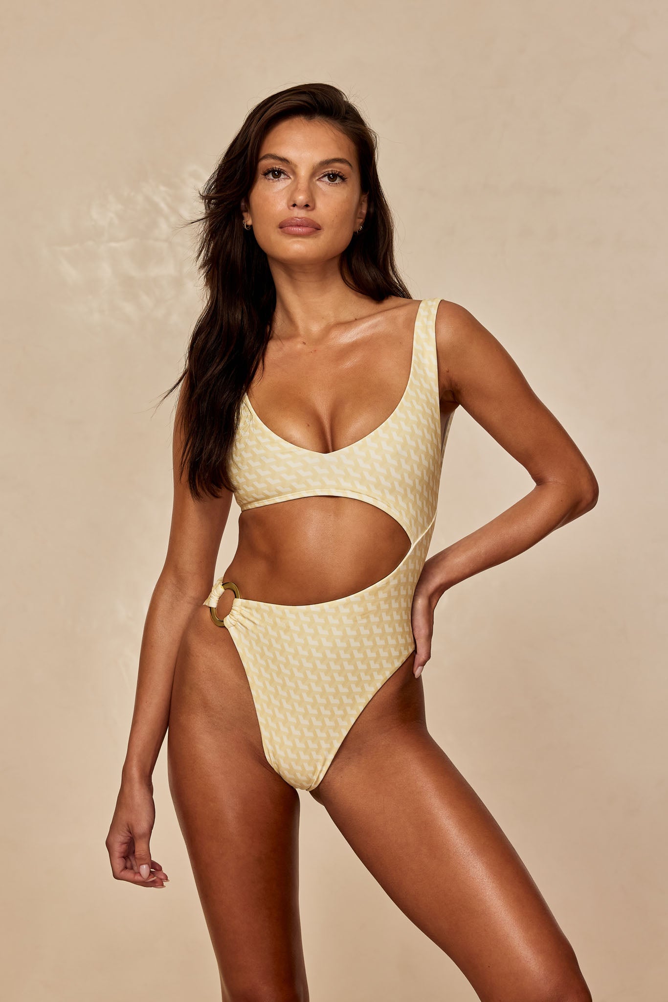 St. Barth's One Piece - Ivory Geo - Image 2