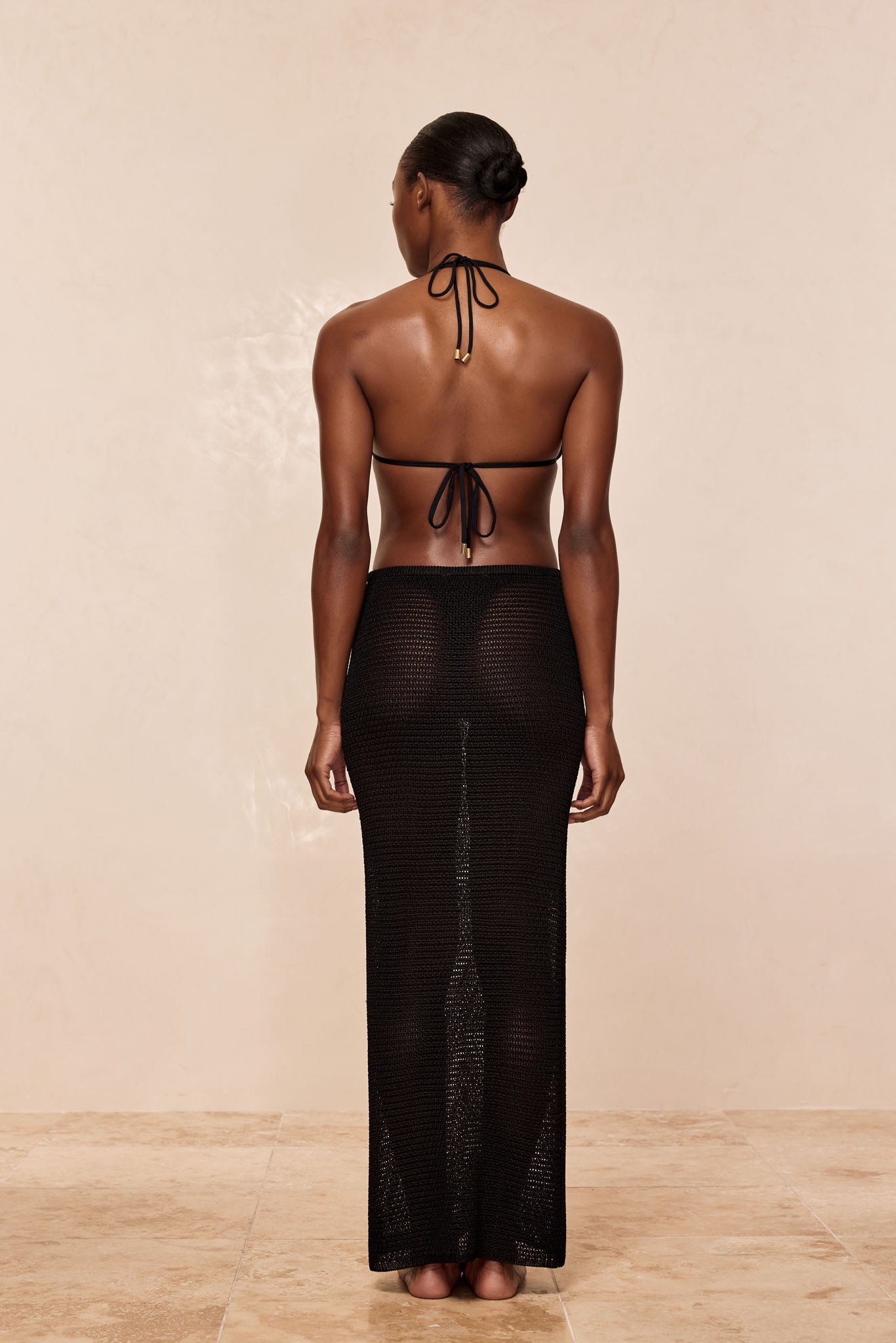 Fontelina Midi Skirt - Black Treble Knit - Image 4