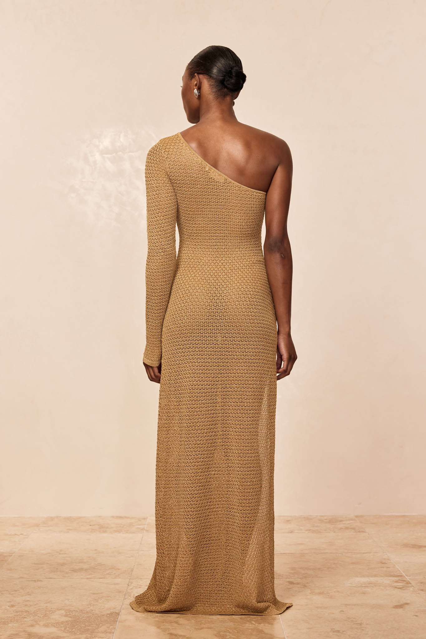 Palermo Dress - Antique Gold Lace Crochet - Image 6