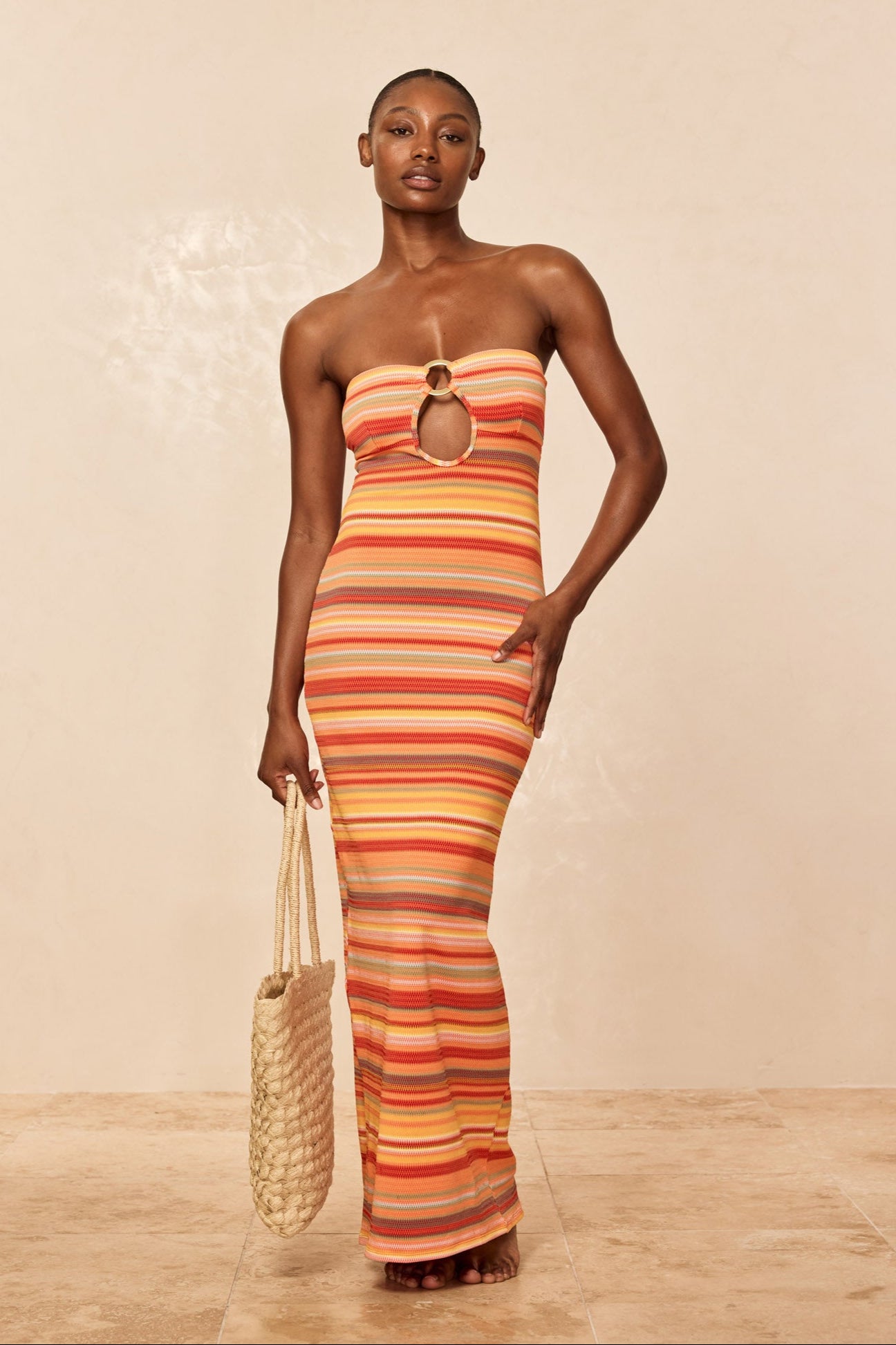 Montego Bandeau Dress - Sardinia Stripe - Image 4