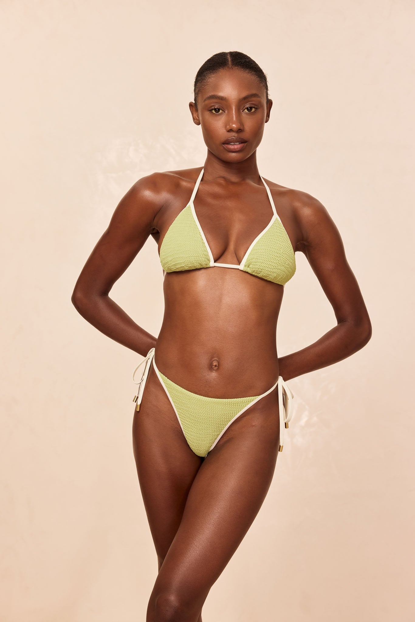 Palma Thong - Avocado/Ivory Crinkle - Image 6