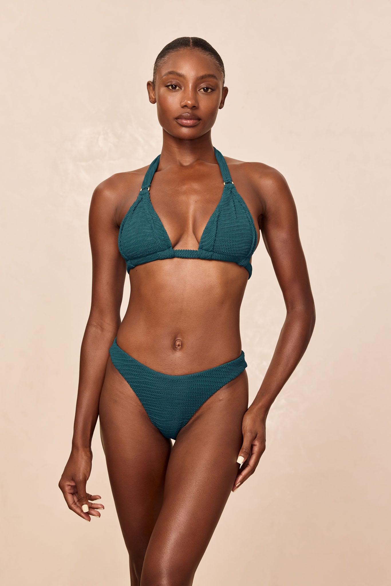Morocco Top - Evergreen Crinkle - Image 2