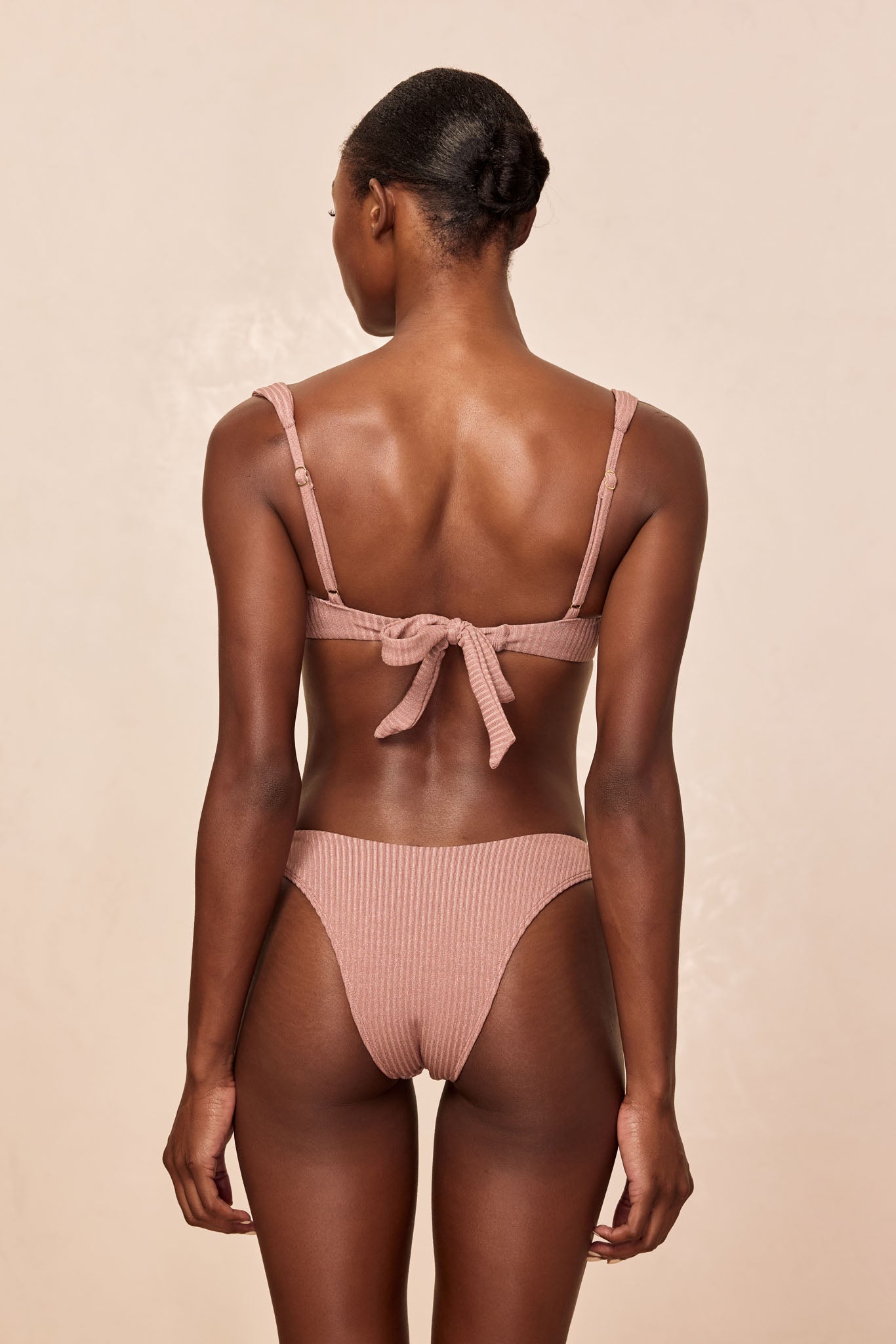 Byron Bottom - Mauve Lurex Rib - Image 6