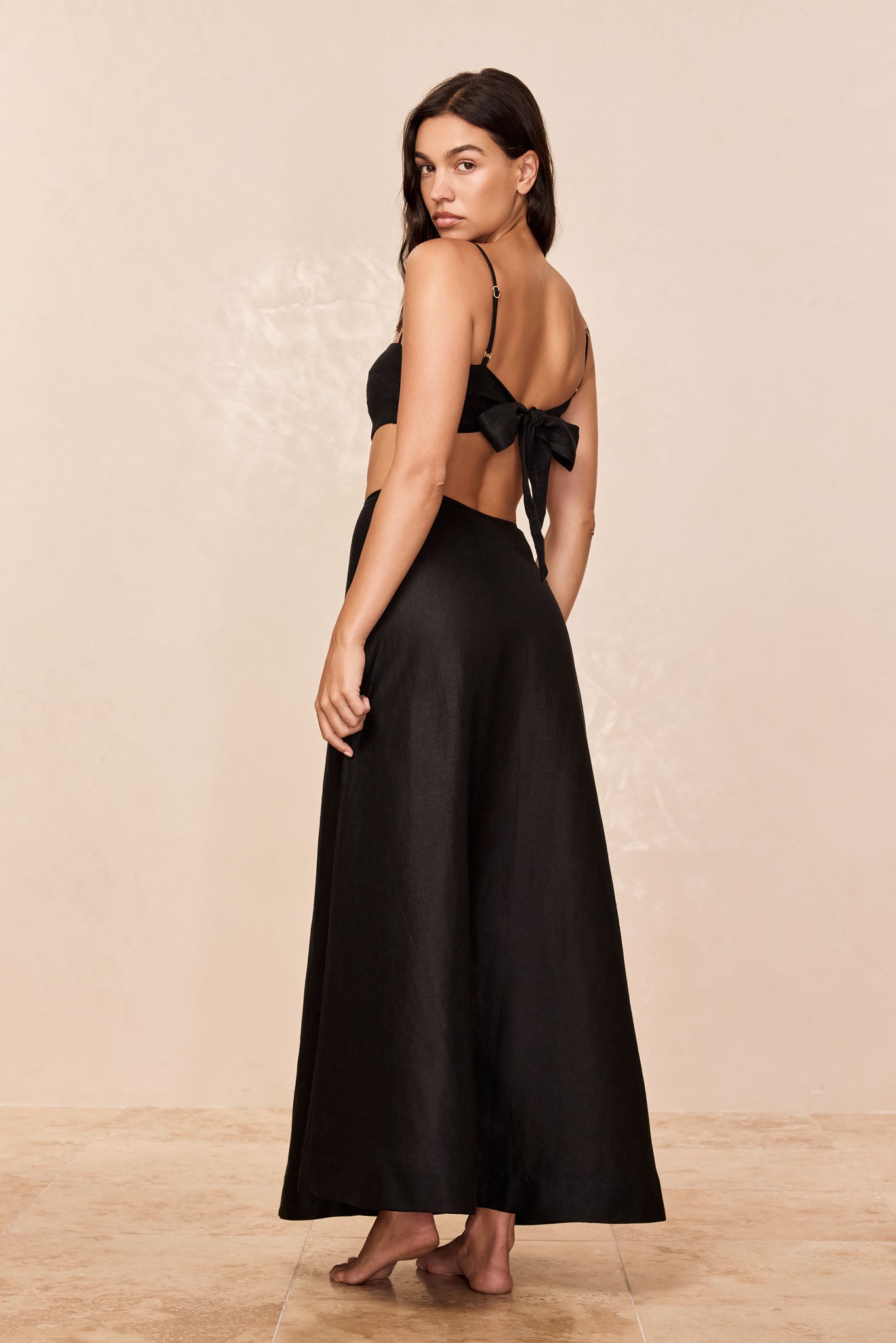 San Diego Top - Black Linen - Image 8