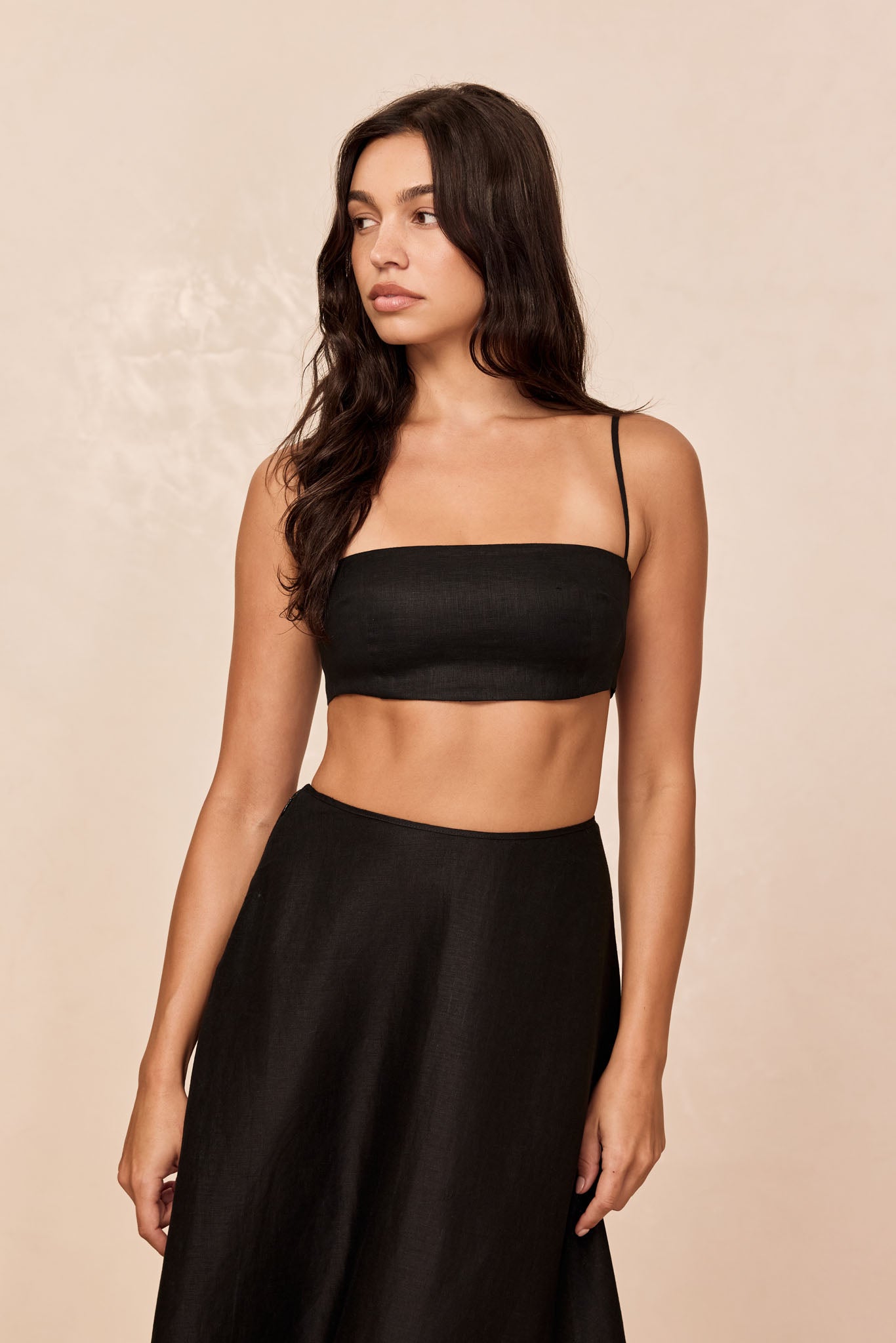San Diego Top - Black Linen - Image 7