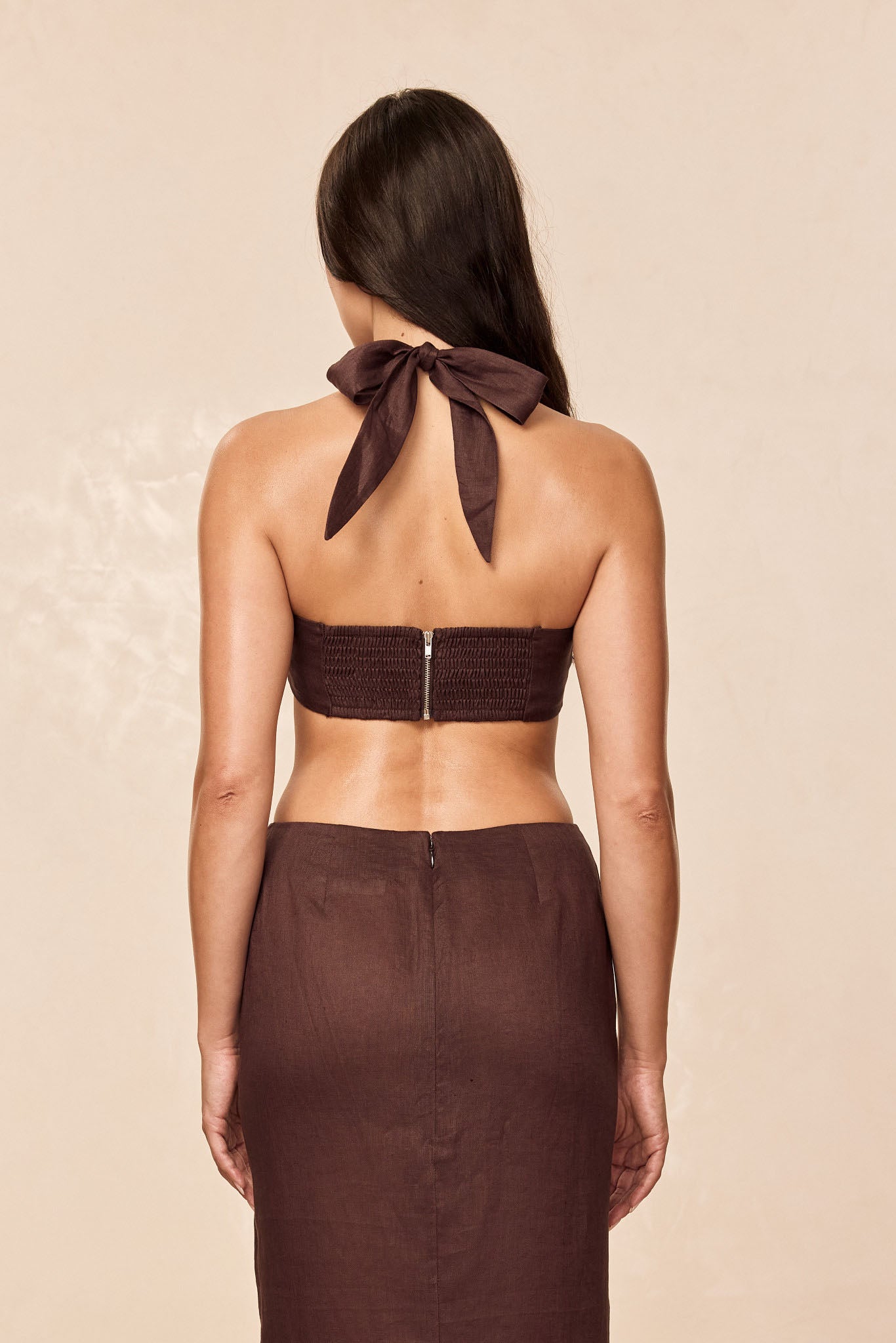 Montserrat Top - Espresso Linen - Image 3