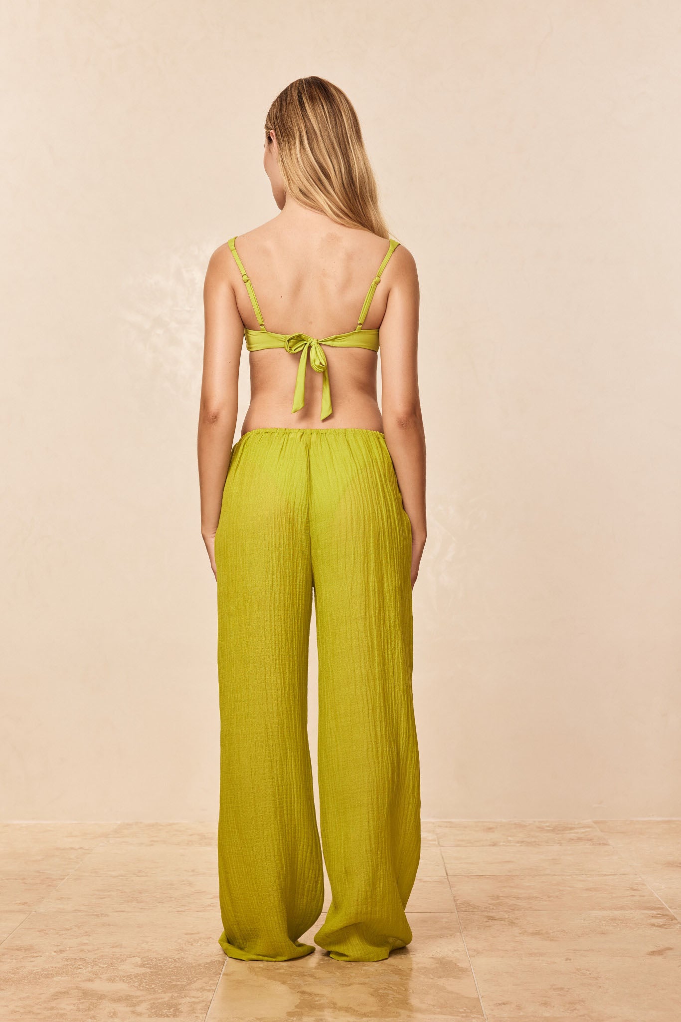 Belize Pant - Apple Crinkle Linen - Image 3