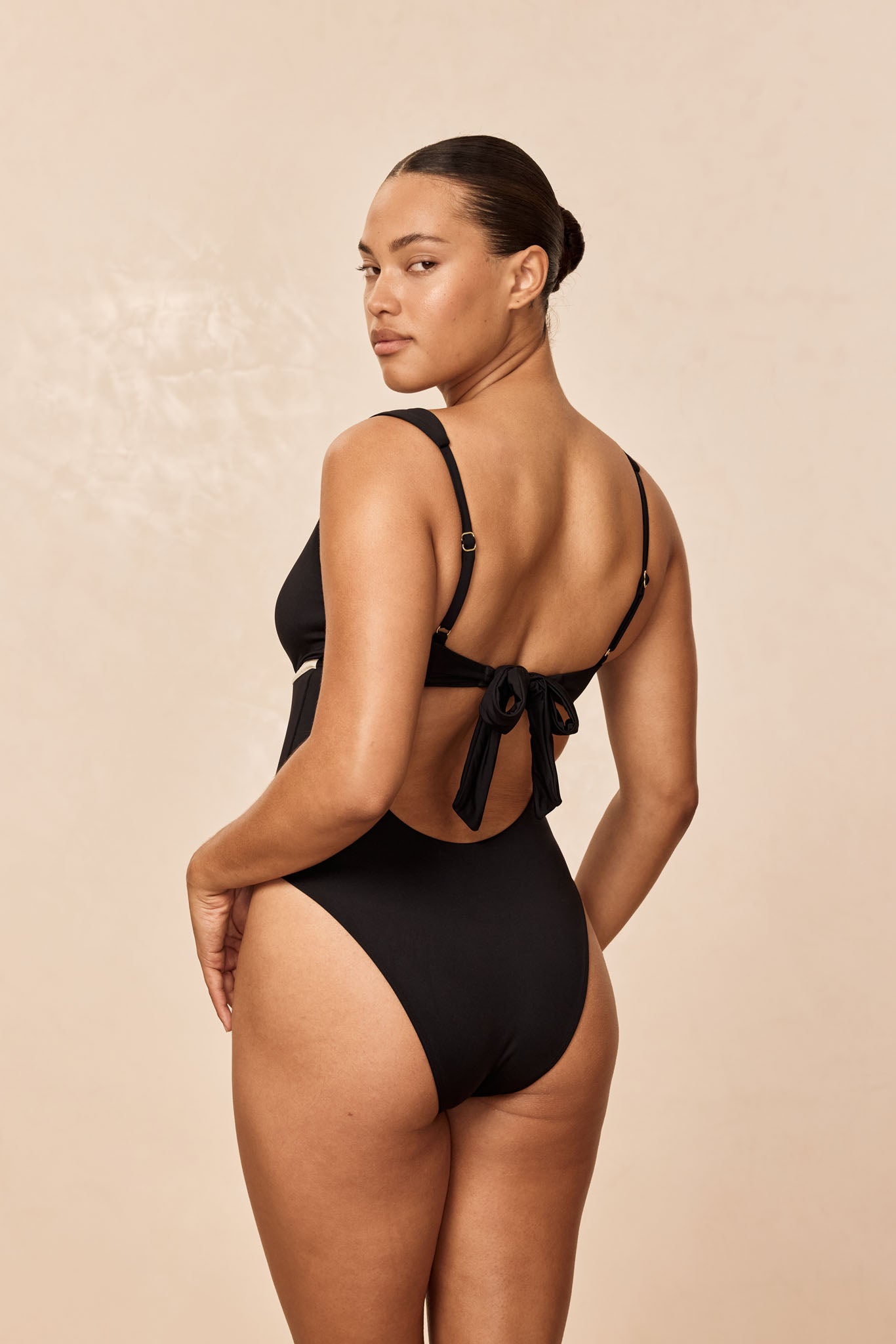 Milos One Piece - Black/Ivory - Image 8