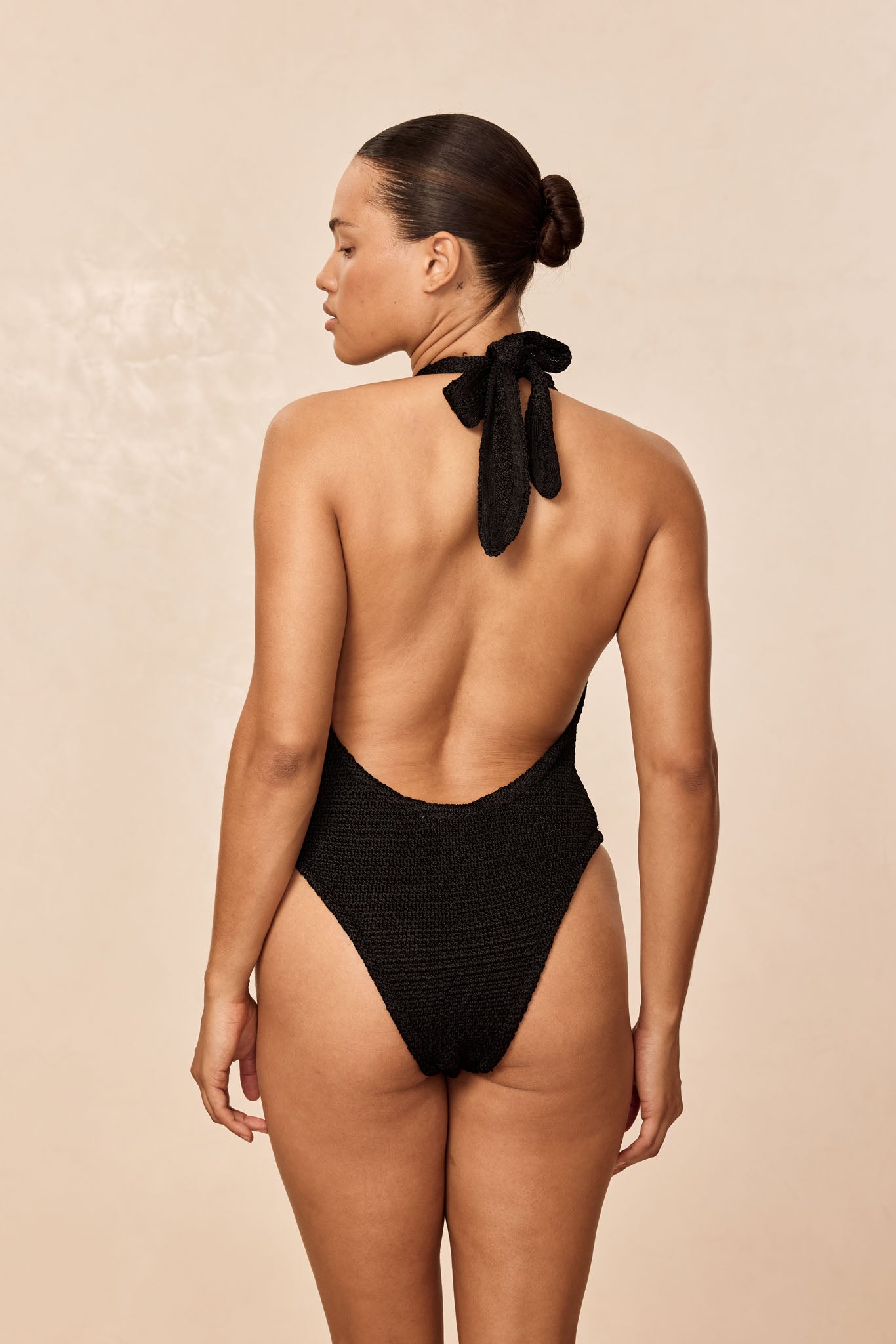 Montego Bodysuit - Black Treble Knit - Image 4