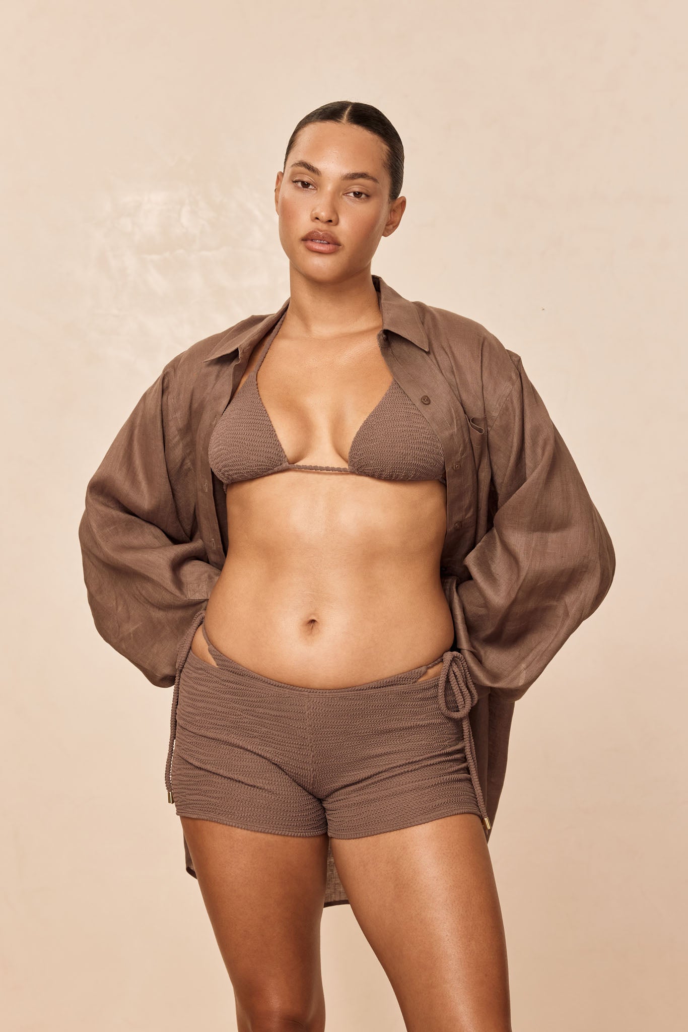 Cali Shorts - Stone Crinkle - Image 4
