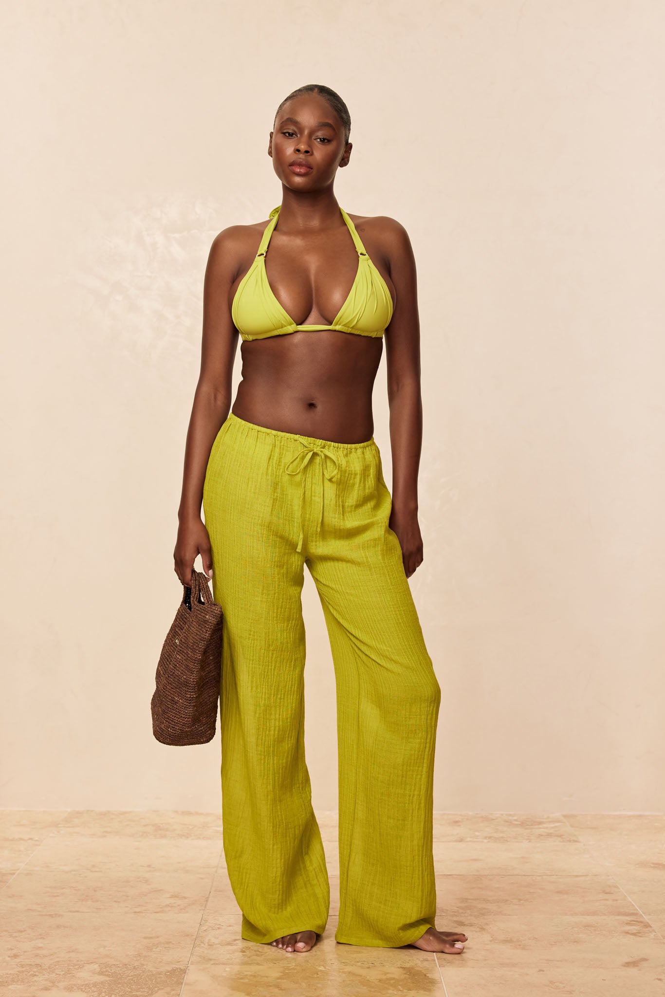 Belize Pant - Apple Crinkle Linen - Image 4