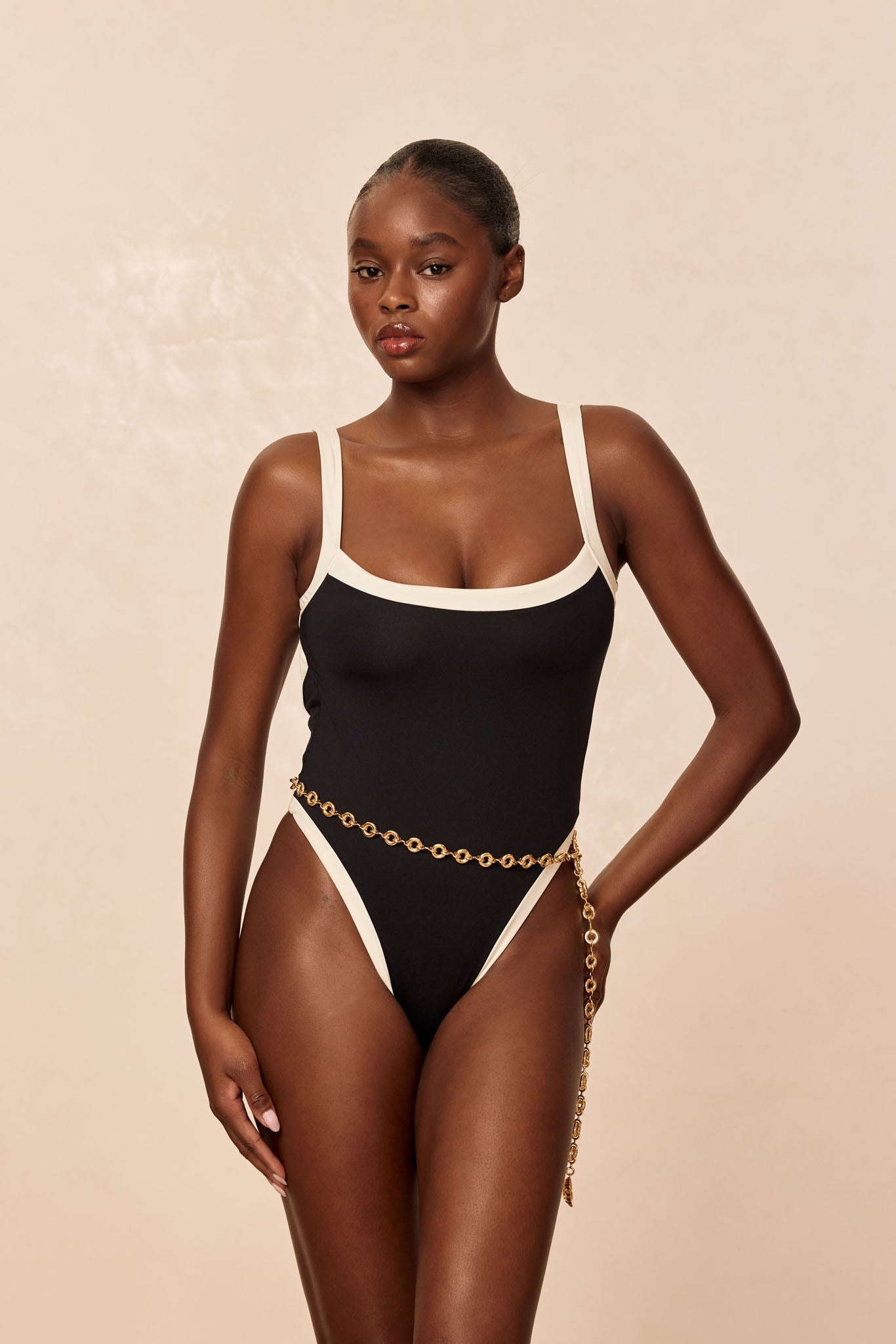 Barcelona One Piece - Black/Ivory - Image 5