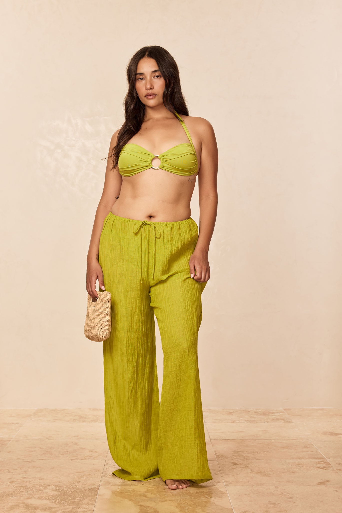 Belize Pant - Apple Crinkle Linen - Image 5