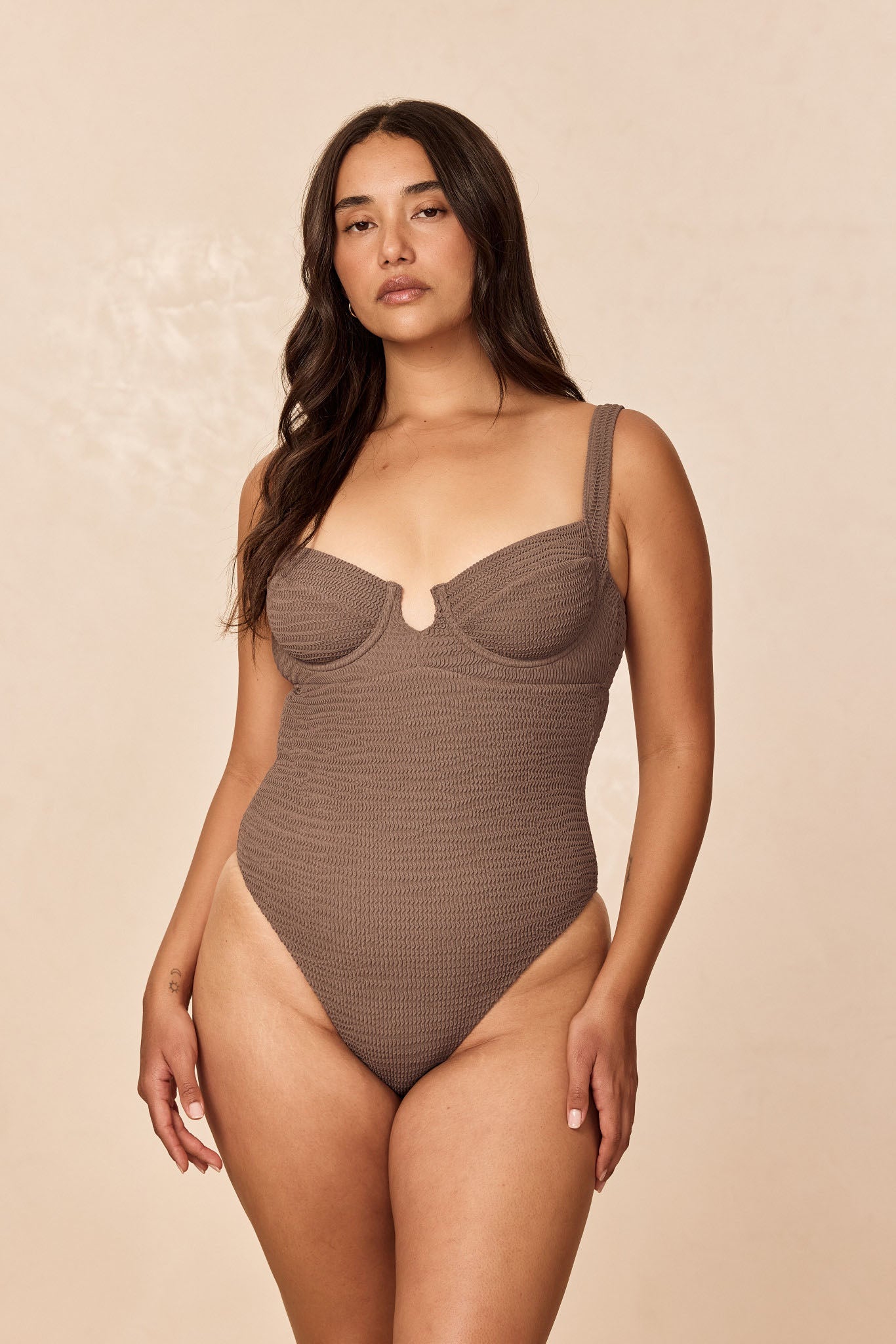 Clovelly One Piece - Stone Crinkle - Image 6
