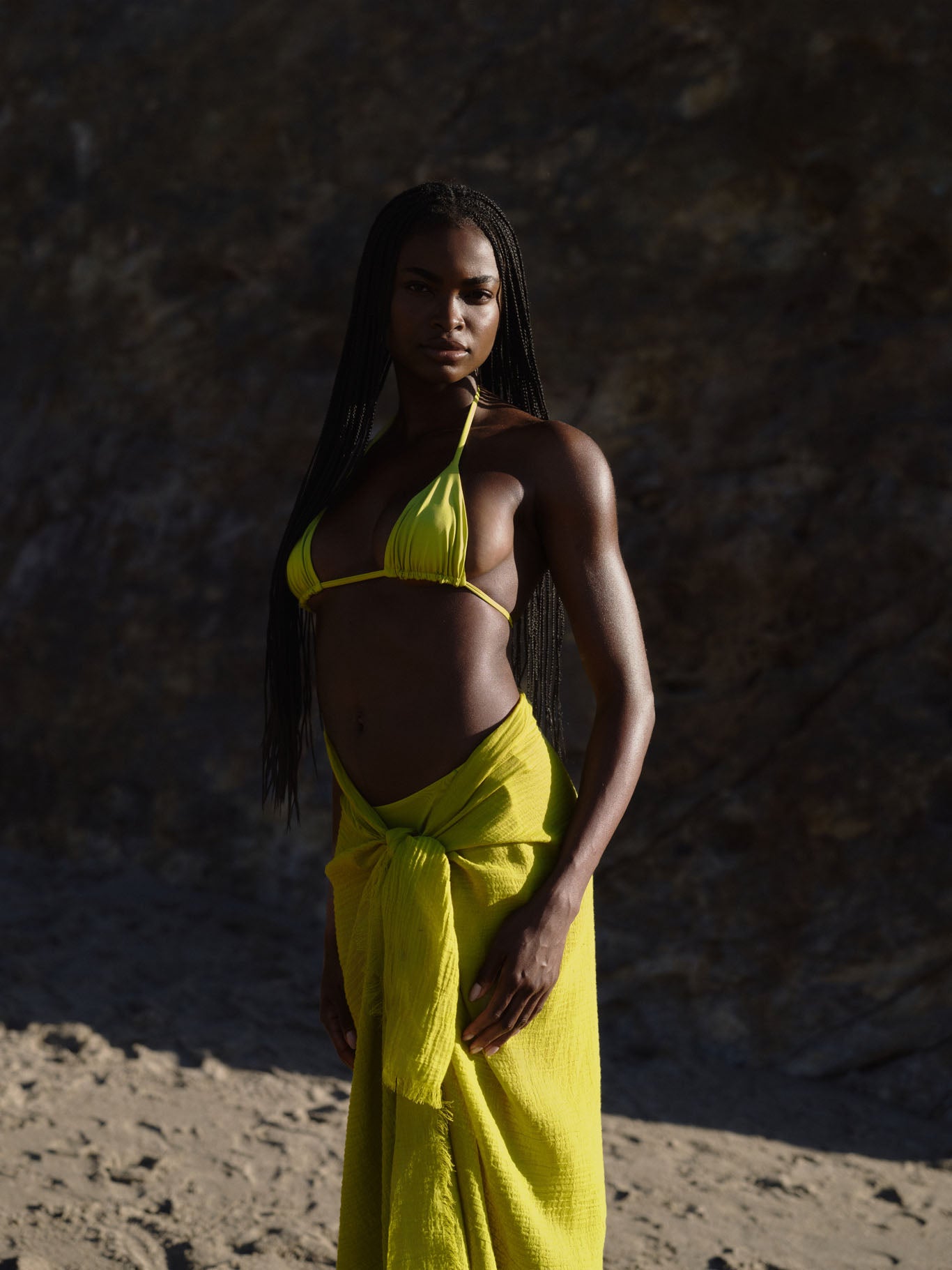 St. Tropez Sarong - Apple Crinkle Linen - Image 5