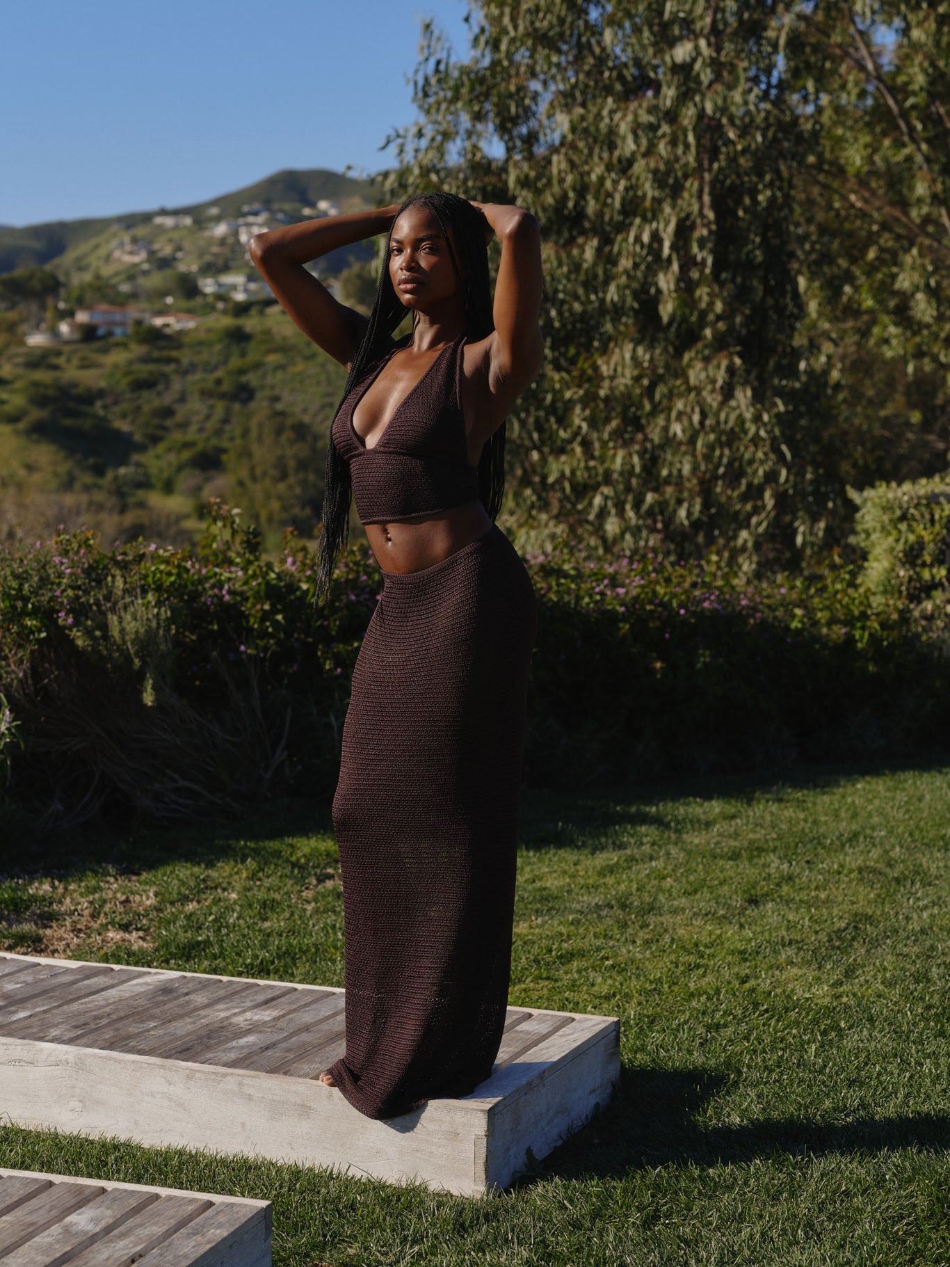 Fontelina Skirt - Espresso Treble Knit - Image 2