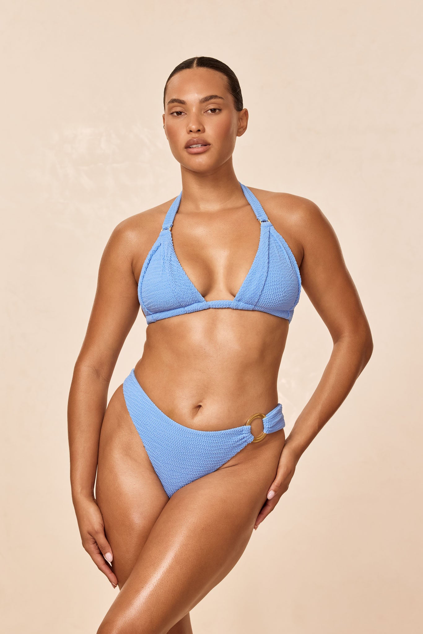 Bronte Bottom - Azure Crinkle - Image 4