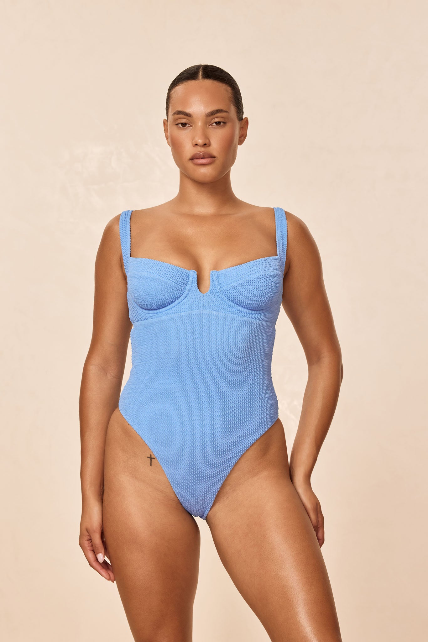 Clovelly One Piece - Azure Crinkle - Image 3