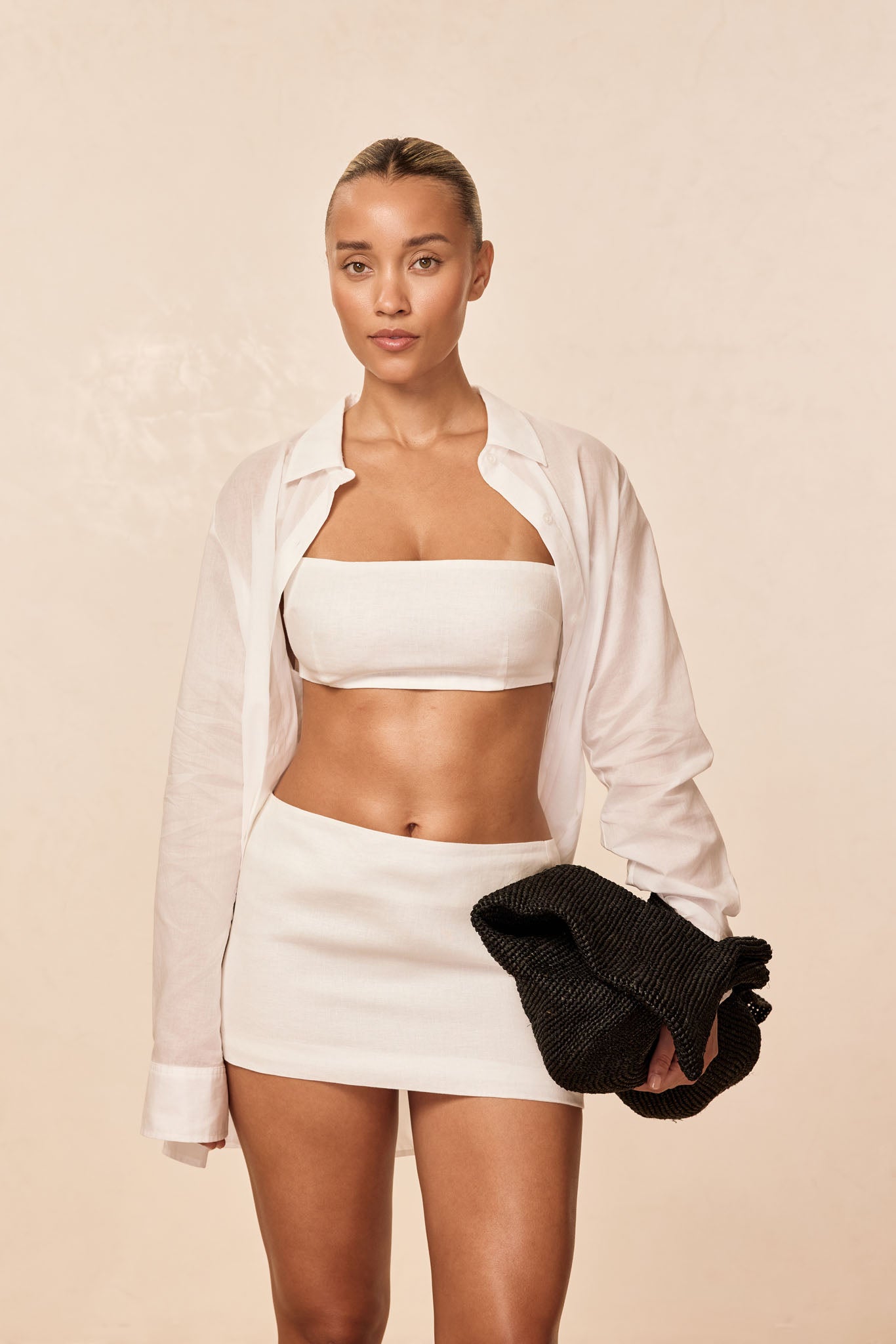 La Jolla Linen Shirt - White Linen - Image 5