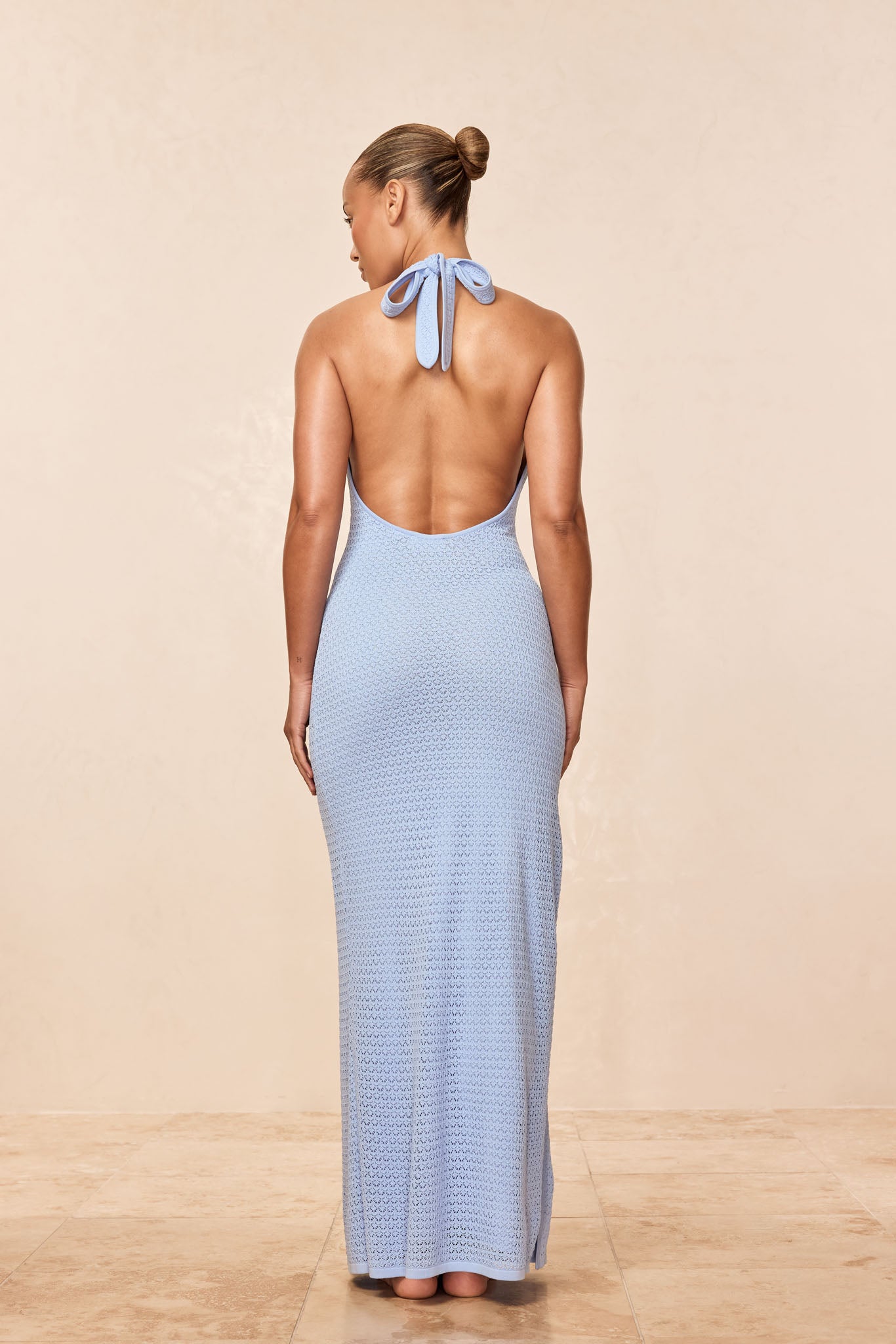 Montego Halter Dress - Sky Lace Crochet - Image 6