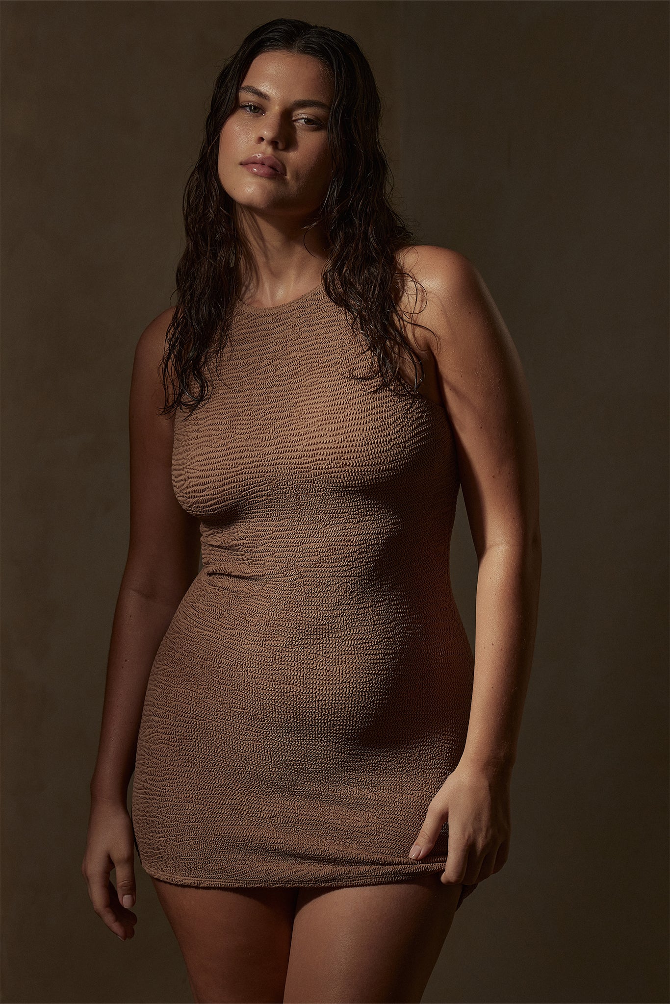 Kokomo Dress - Husk Crinkle - Image 2