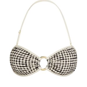 Costa Rica Top Colorblock - Black Gingham