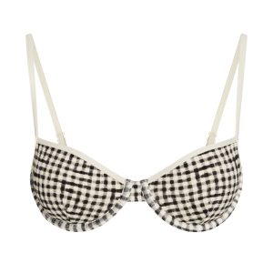 Capri Top Colorblock - Black Gingham