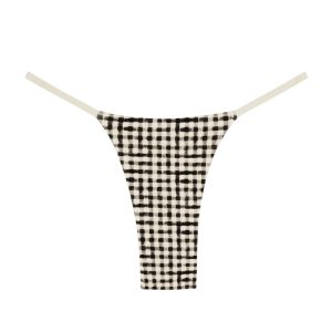 Barbados Bottom - Black Gingham