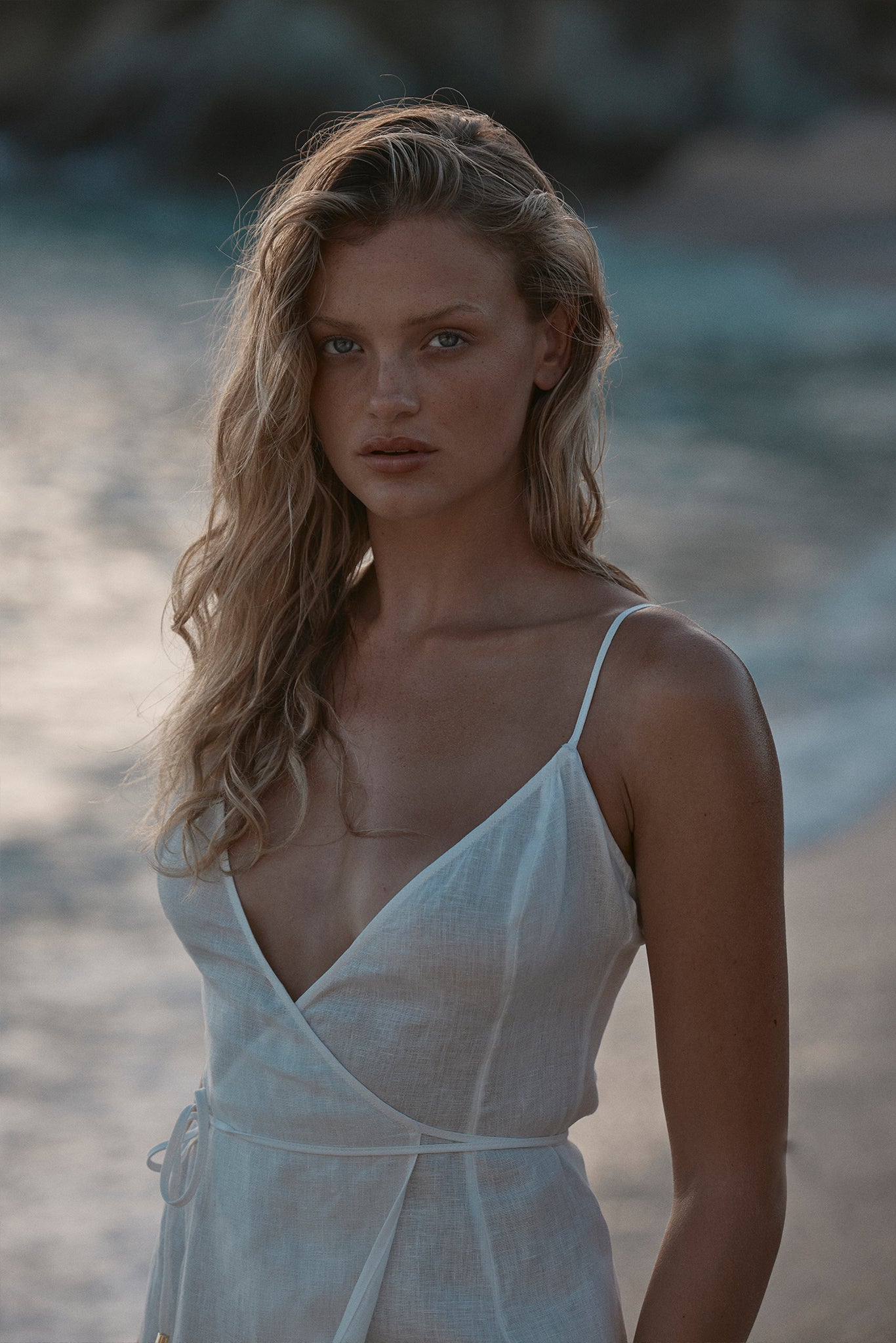 Levanzo Dress - White Linen - Image 4