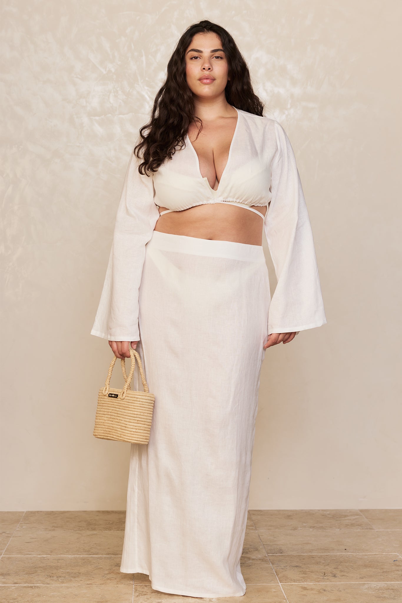 Azores Top - White Linen - Image 7