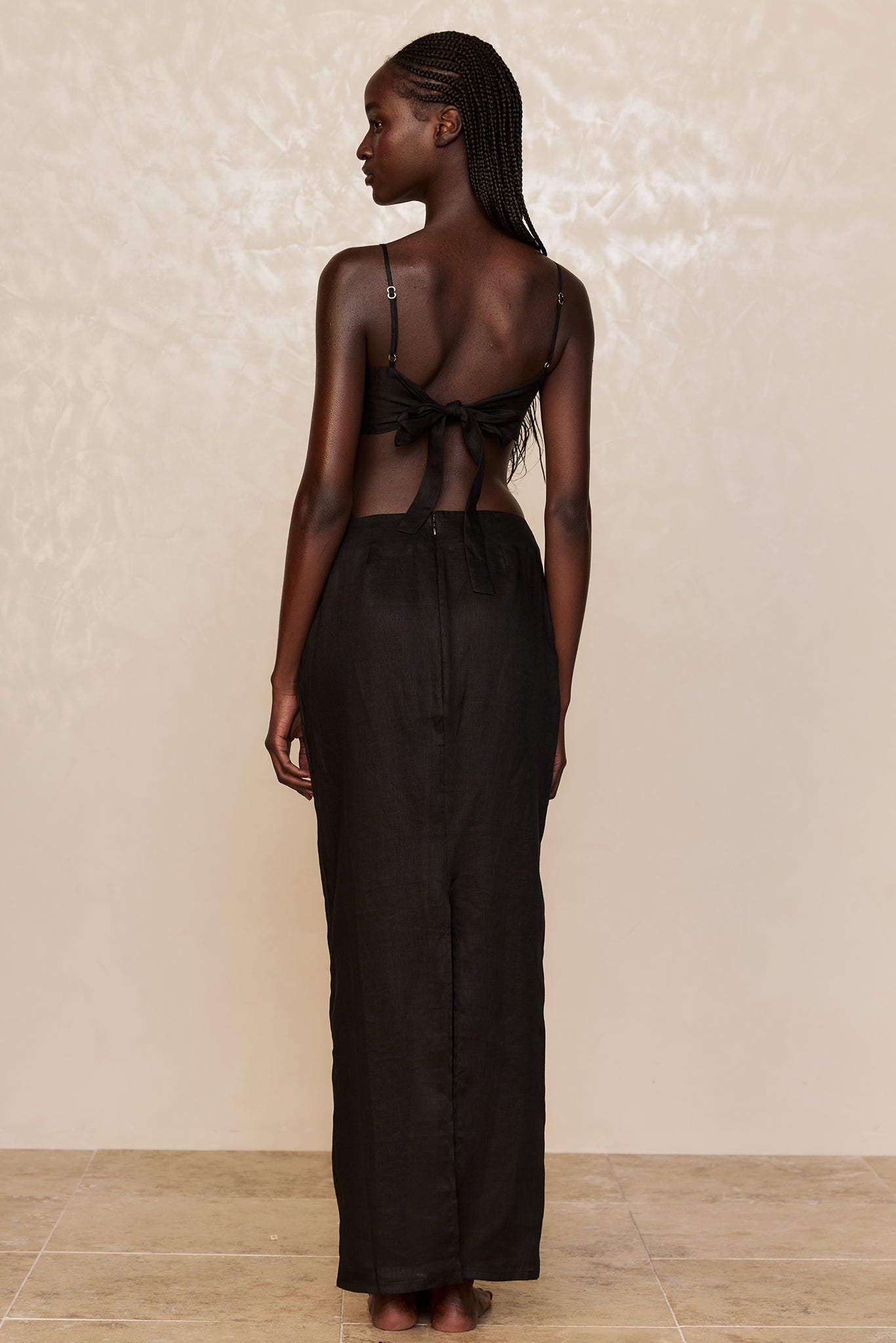 San Diego Top - Black Linen - Image 10