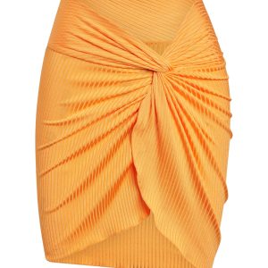 Andros Mini Sarong - Clementine Wide Rib