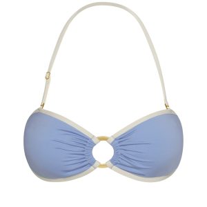Costa Rica Top - Azure/Ivory