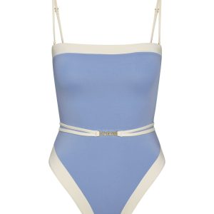 Miami One Piece - Azure/Ivory
