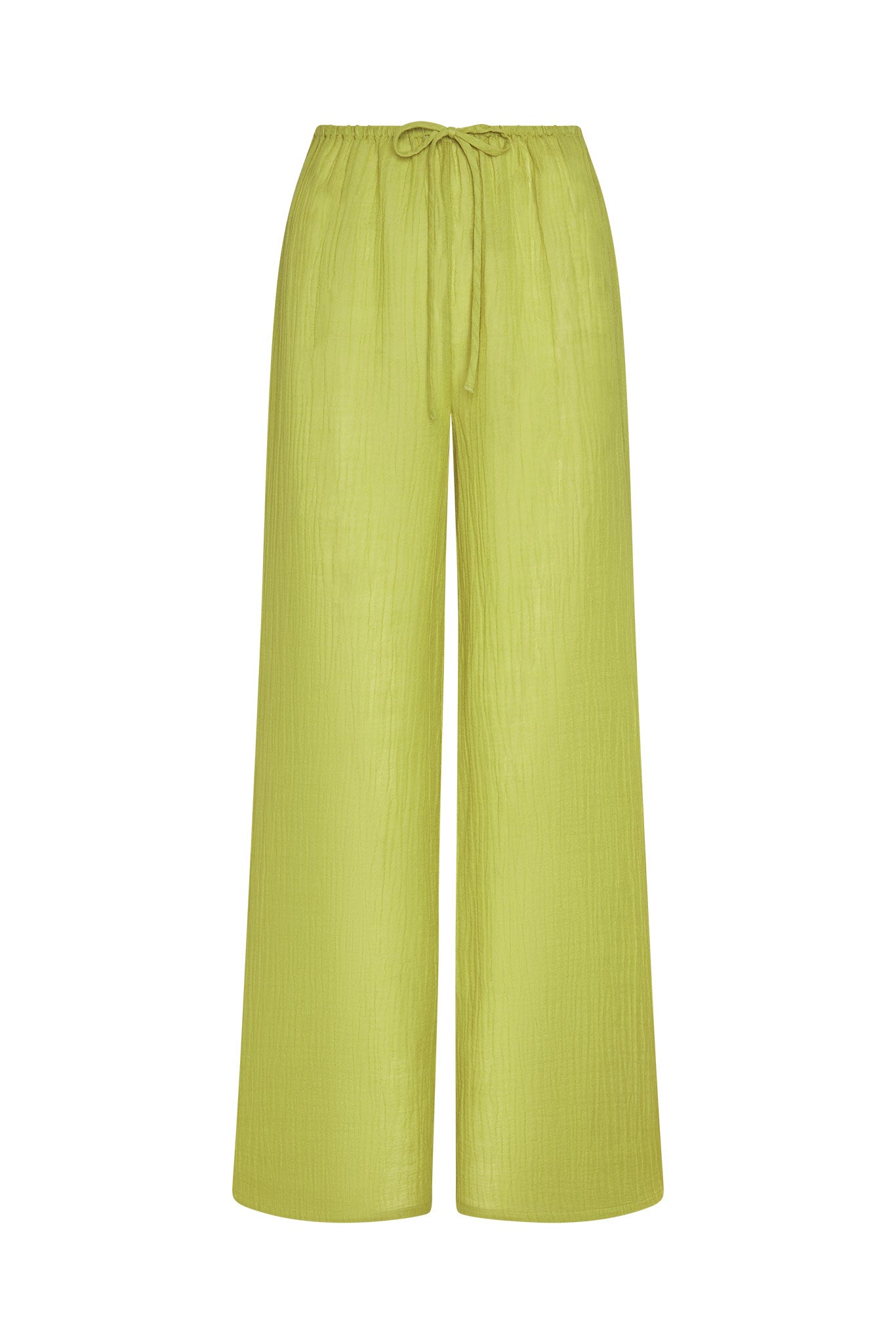Belize Pant - Apple Crinkle Linen