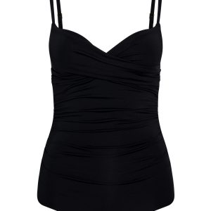 Bordeaux One Piece (Full Coverage) - Black
