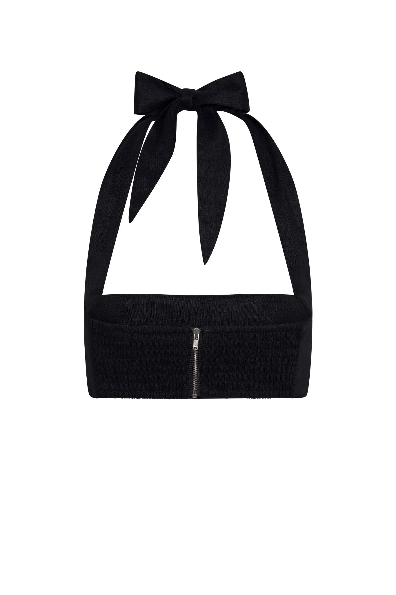 Montserrat Top - Black Linen - Image 7