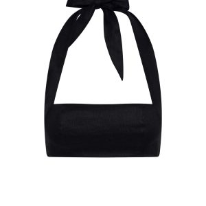 Montserrat Top - Black Linen